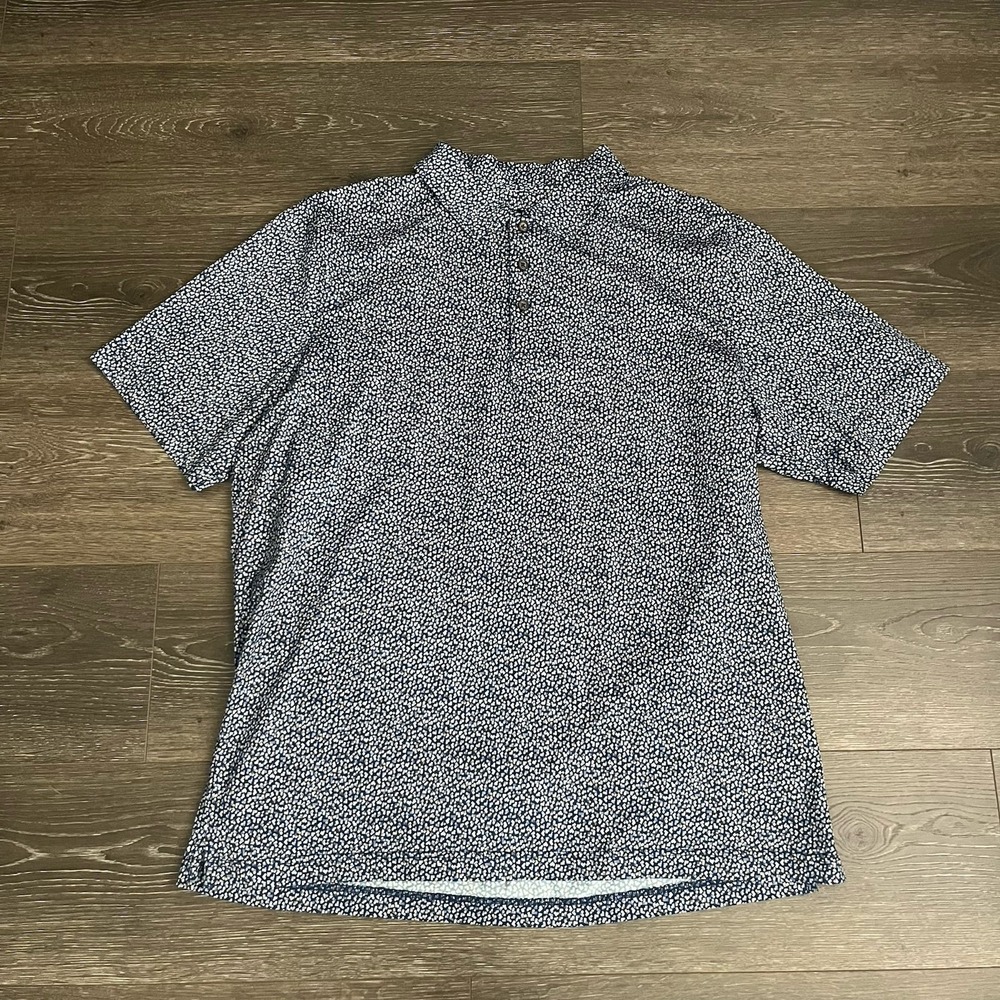 Bugatchi OoohCotton‎ Tech 8 Way Stretch Polo Shirt Men's Short Sleeve Golf NWT